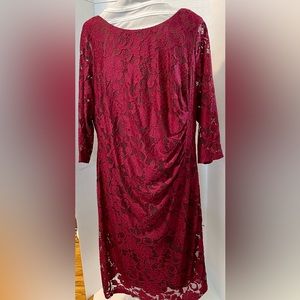 Dark burgundy Jessica Howard.